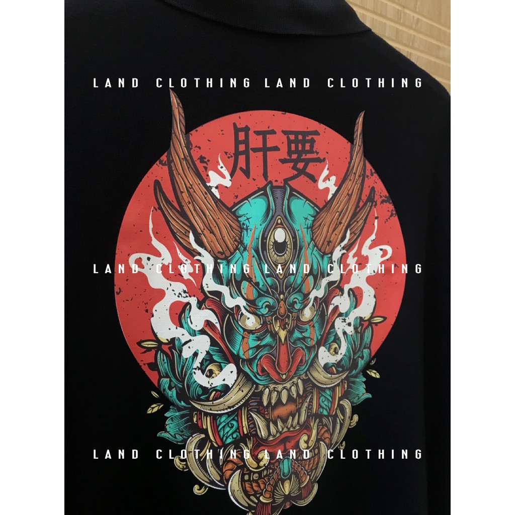 Áo POLO HỌA TIẾT MẶT QUỶ PHONG CÁCH ĐỘC LẠ CHẤT ĐẸP .(16M) | BigBuy360 - bigbuy360.vn