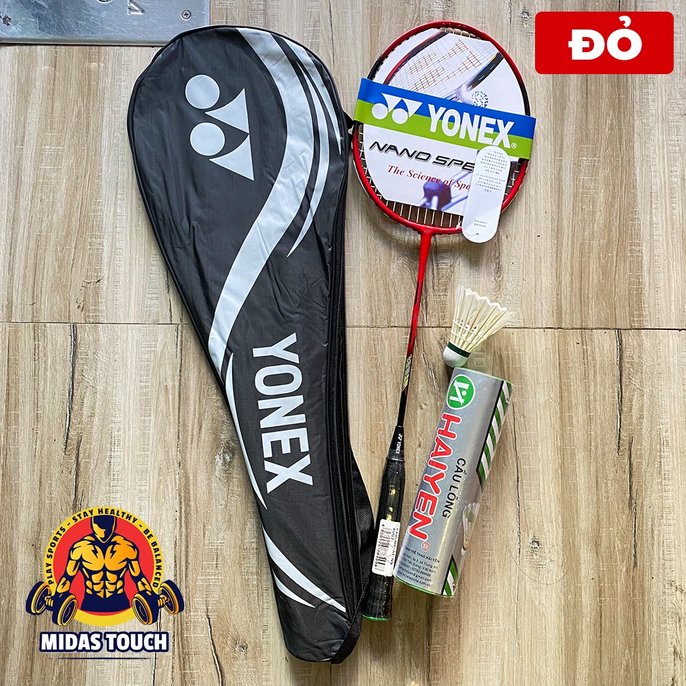 1 Chiếc Vợt Cầu Lông Yonex Tập Luyện Bền Đẹp tặng bao vợt và 1 trái cầu lông hải Yến bạc