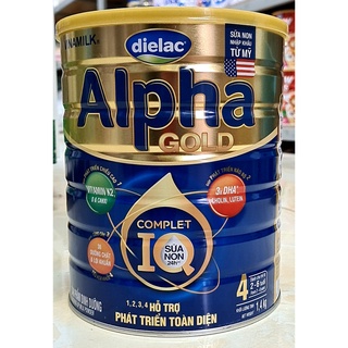 1 lon Sữa Vinamilk Dielac Alpha Gold 4 loại bột  lon 1.4kg