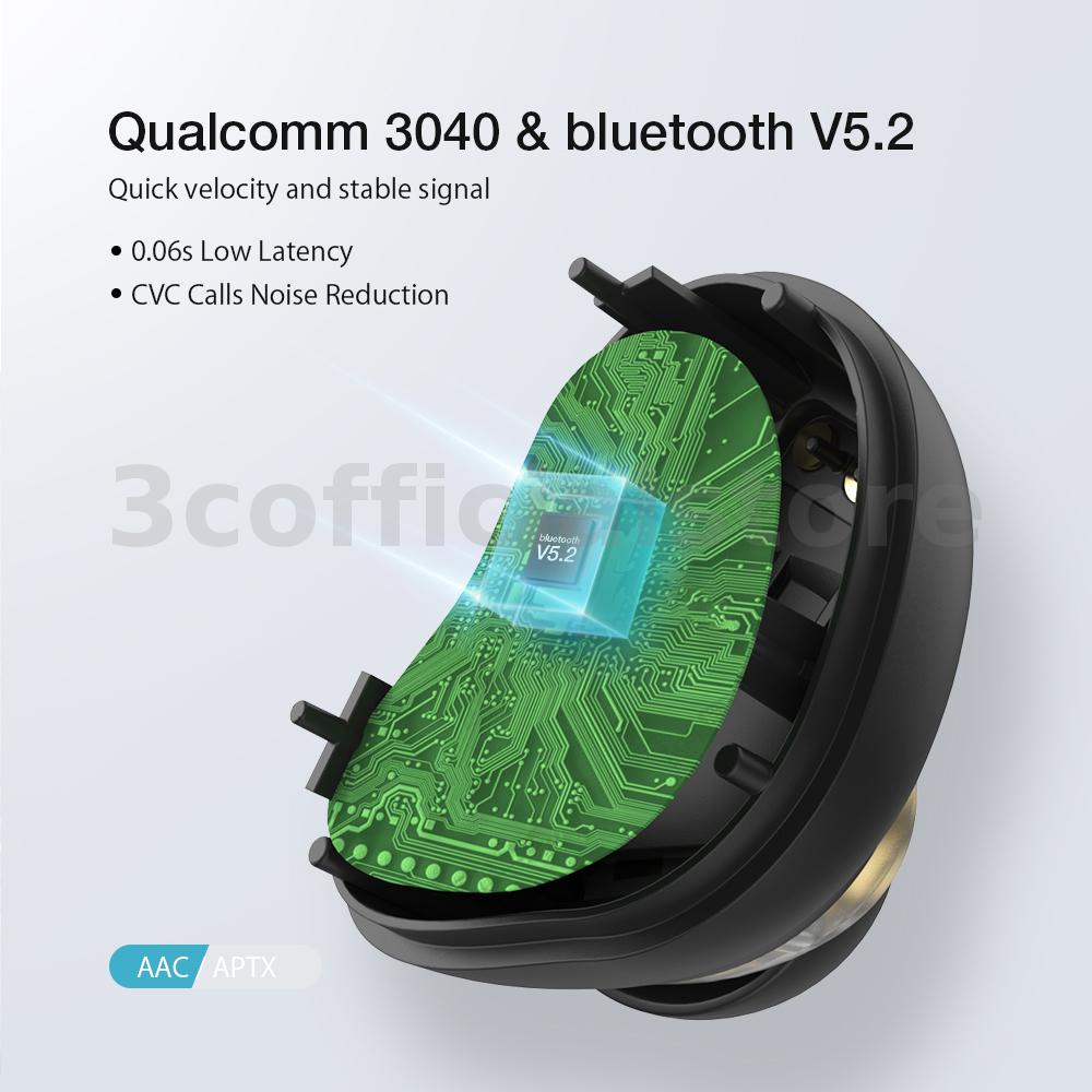 Tai Nghe bluetooth QCC3040 APT HiFi CVC HD Chống Thấm Nước IPX5