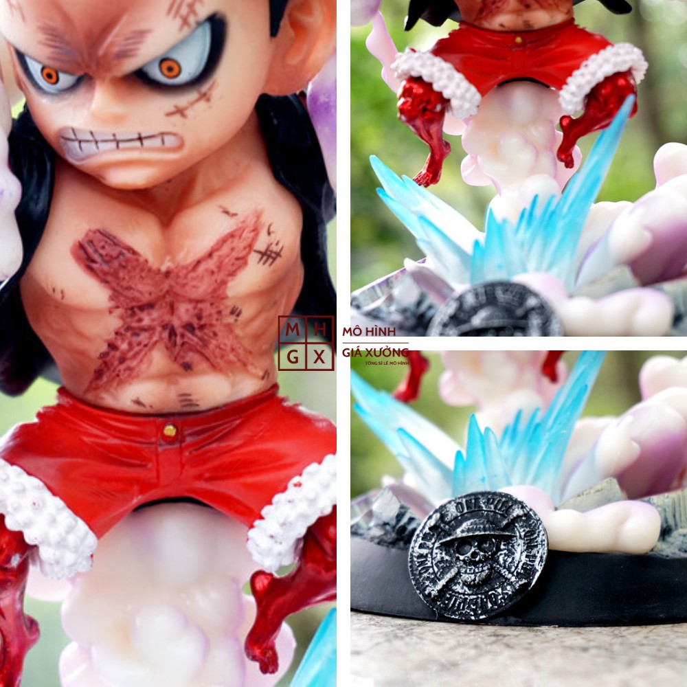 Mô hình Luffy mũ rơm One Piece gear 4 Snake Man haki Cao 23cm - Figure Tượng  Monkey D.Luffy Vua Hải Tặc