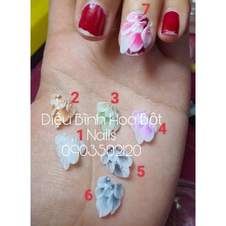 Hoa bột nails- Hoa ẩn tay