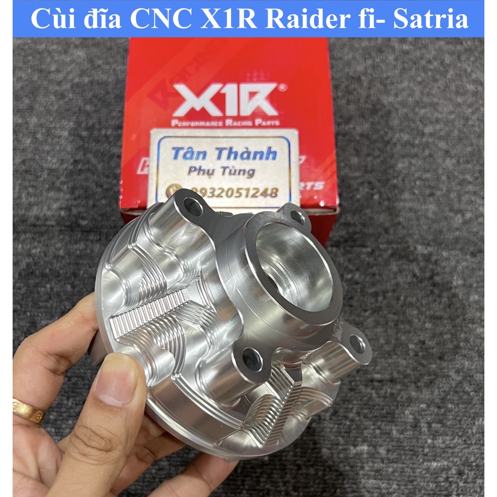 Cùi đĩa CNC X1R Raider Fi, Satria 4 lỗ chính hãng