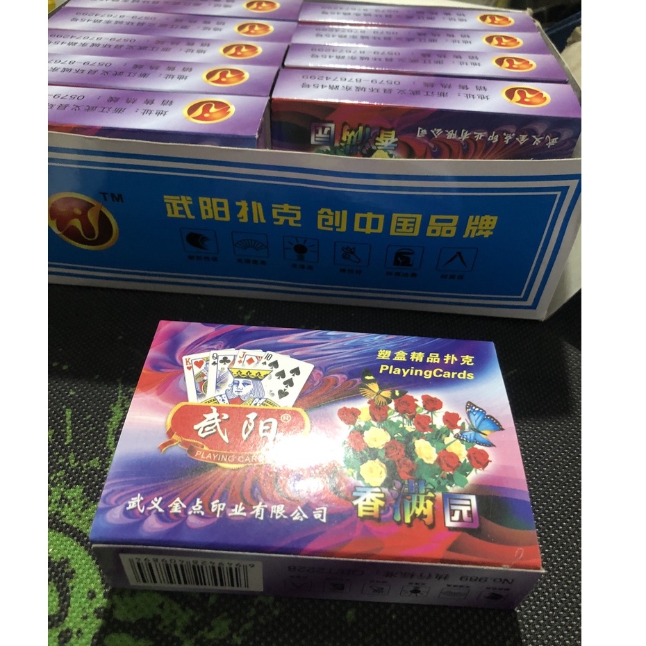 Hộp 10 Bộ Bài - Tú Hoa Hồng Hộp Nhựa Cao Cấp