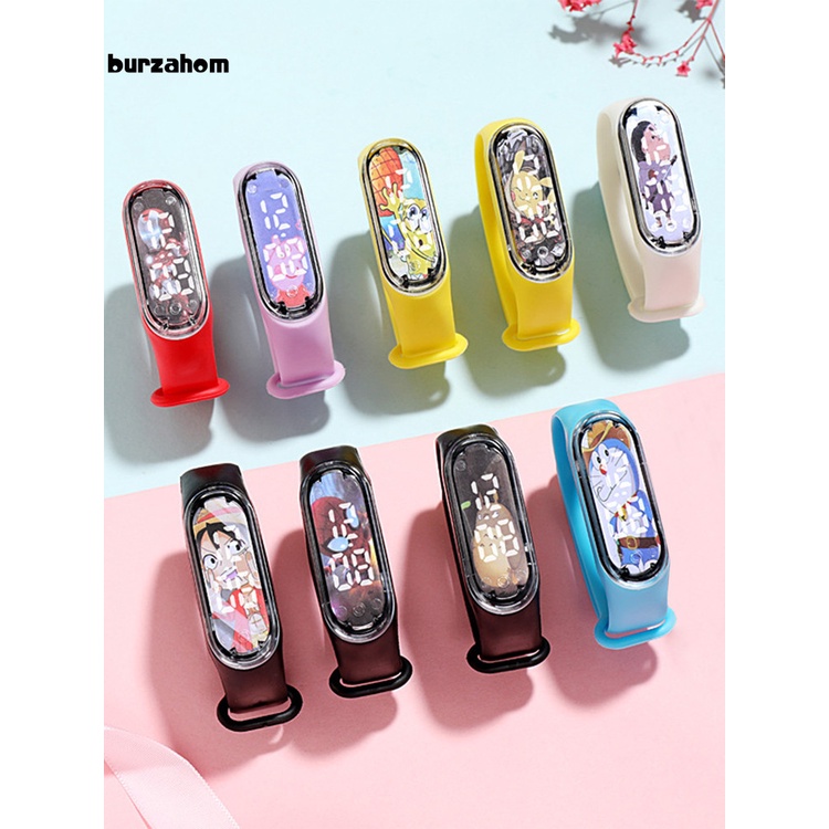 Đồng hồ kỹ thuật số điện tử màn hình LED trang trí hình hoạt hình dễ thương dành cho học sinh