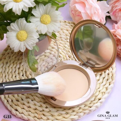 Phấn Phủ Gina Glam Che Phủ Tốt , Bền Màu Gina Glam Pressed Powder Sweet Girls