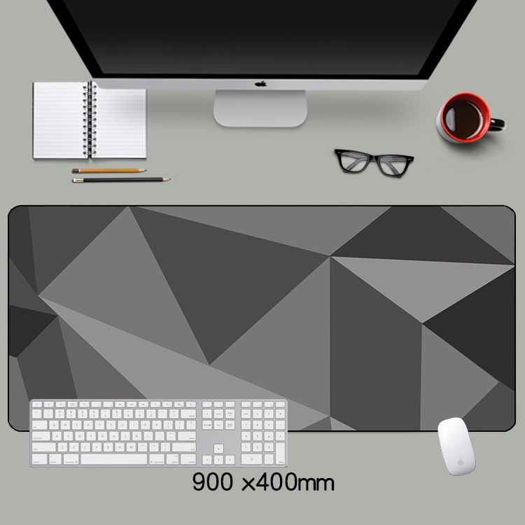 Miếng lót chuột chơi game hình đa giác màu xám