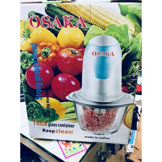 Máy Xay Thịt Osaka Cối Thủy Tinh Kèm 4 Lưỡi Dao Cao Cấp