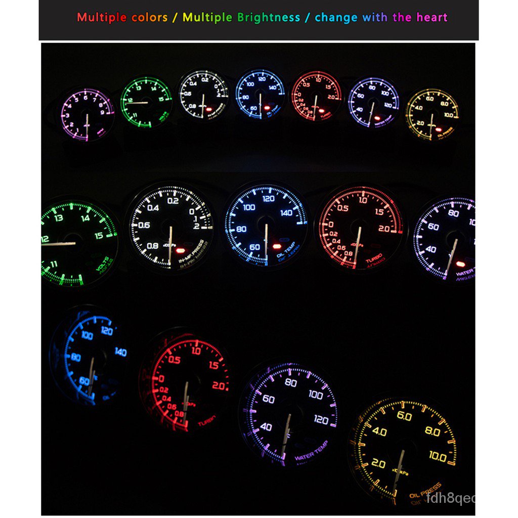 Defi Meter Advance A1 2.5inch 60mm 7 Color in 1 Turbo Boost Water Temp