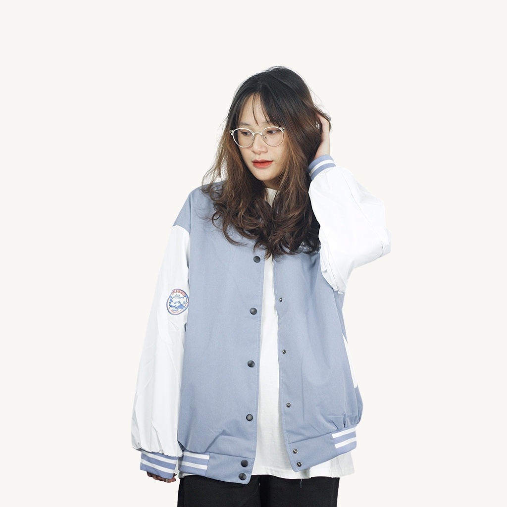 Áo Bomber Jacket Dù 2 Lớp Unisex Nam Nữ Lim DR (Ảnh Thật/Có sẵn)