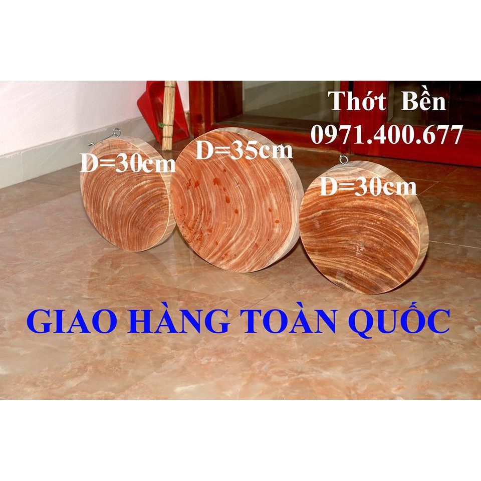 Thớt Gỗ Nghiến Bắc Cạn đường kính 25 cm