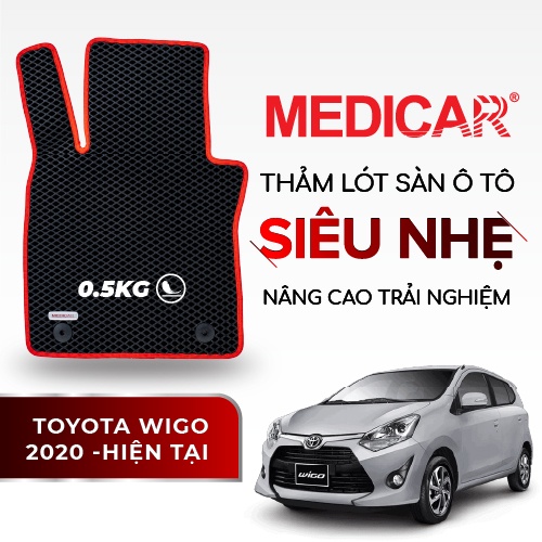 MEDICAR - Thảm Lót Sàn ô tô Toyota Wigo (2020 - Hiện tại)