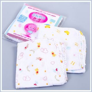 Combo 100 khăn xô sữa xuất Nhật 2 lớp cho bé