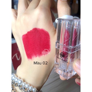 Son thỏi lì siêu mịn môi DOLLY VARIETY [Màu Đỏ hồng khô]