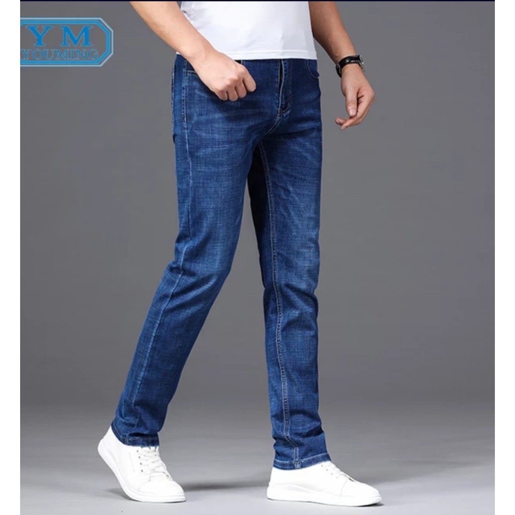 Quần jean nam co giãn ông vừa 3 màu | BigBuy360 - bigbuy360.vn