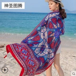 (Order) Khăn choàng thổ cẩm đi biển