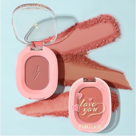 Phấn má hồng Pinkflash kiêm bắt sáng mềm sắc tố tự nhiên trang điểm mặt