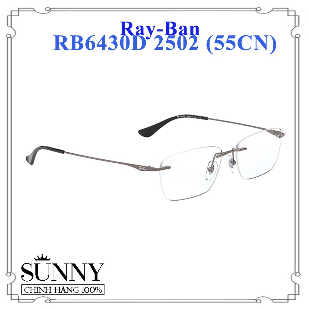 RB6430D 2502  - Gọng kính Rayban chính hãng, bảo hành toàn quốc, thiết kế dễ đeo bảo vệ mắt