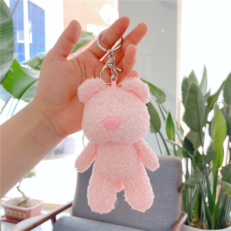 Móc khoá treo trang trí balo túi xách hình gấu bearbrick kute dễ thương MK - 102