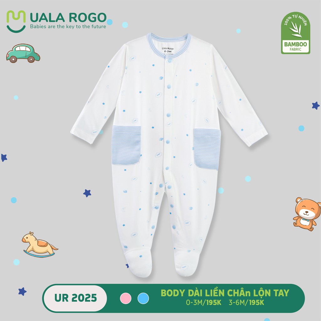 Body tất cài giữa Uala Rogo vải sợi tre (UR2025/UR2034)