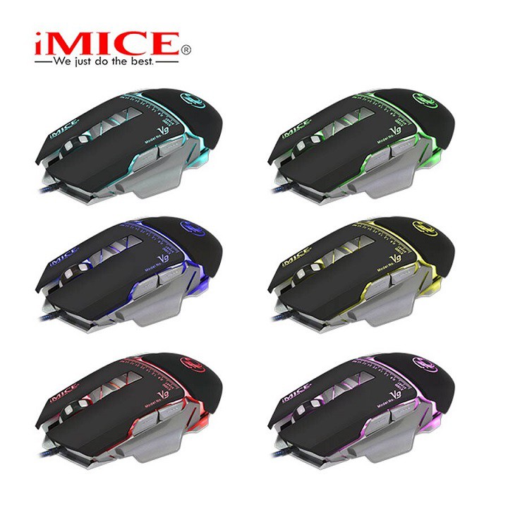 Chuột Gaming Imice V9 – Chính hãng – Led đổi màu – Độ nhạy 3200 DPI – Bảo hành 12 tháng