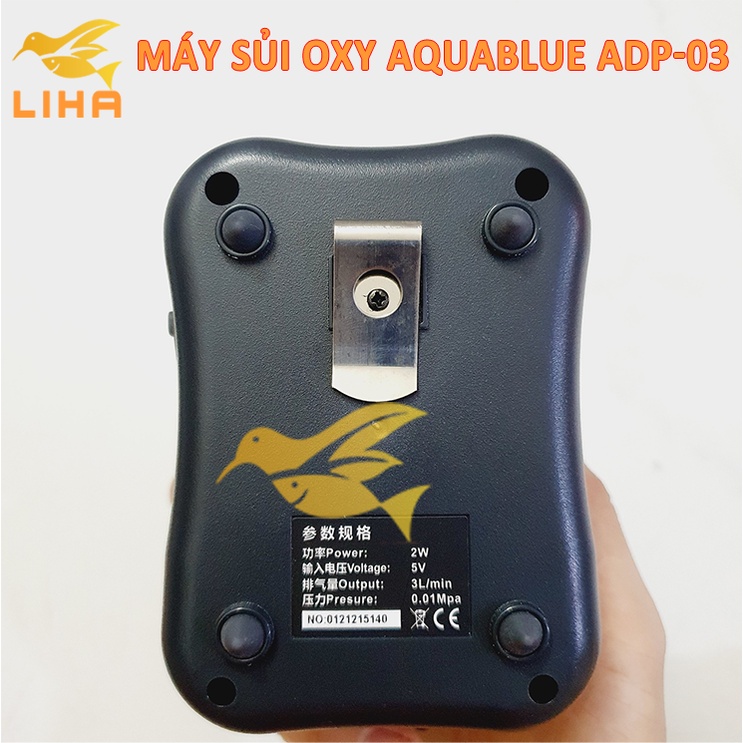 Máy Sủi Oxy Tích Điện Aquablue ADP - Sủi Oxi Cho Bể Cá