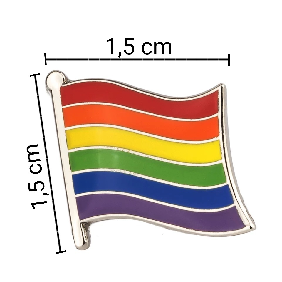 Ghim cài áo cờ tự hào LGBT pride flag enamel badge pin