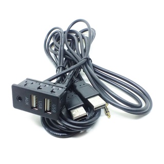 Edb * 1.5m xe dash flush mount aux cổng usb bảng điều khiển tự động thuyền kép usb nối dài cáp adapter cho xe toyota