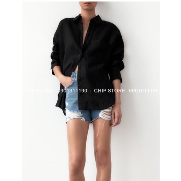 SET ÁO SƠ MI THÔ - CHÂN VÁY BOHEMIan ZARA XUẤT DƯ XỊN BASIC HÀNG CHUẨN