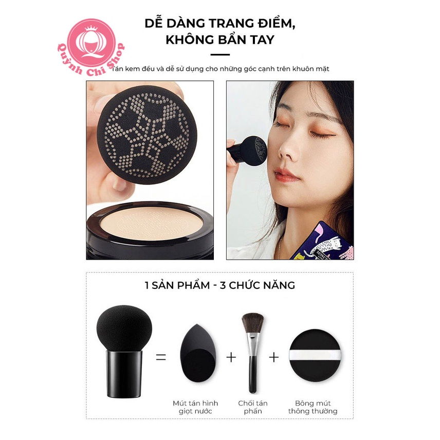 Bông trang điểm, mút tán kem nền phấn phủ Maycreate 4 màu - Hình Cây Nấm có tay cầm | BigBuy360 - bigbuy360.vn