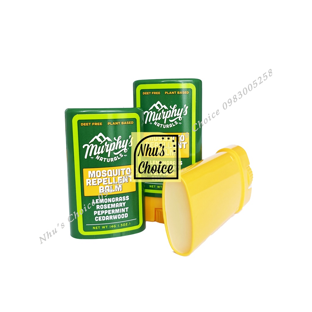 1 Cây lăn Sáp bôi Muỗi Murphy's Naturals 0.5oz - Thành phần tự nhiên, size du lịch
