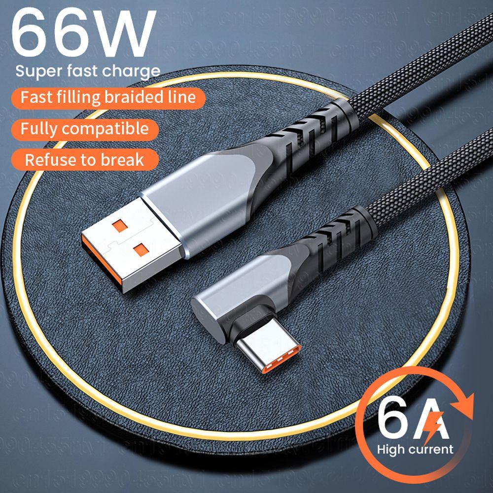 Dây Cáp Sạc Nhanh Truyền Dữ Liệu Kỹ Thuật Số Bện Dây Dài 1 / 2 / 3M Cho Điện Thoại Di Động