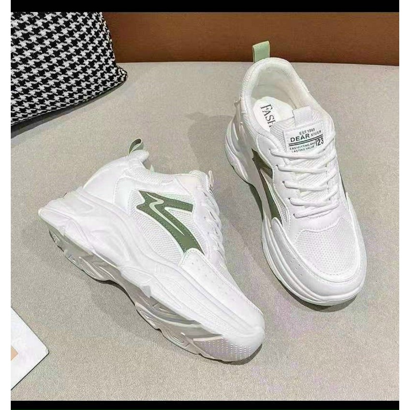 Giày thể thao nữ độn đế cao 5 phân 7p, giày đi học thể dục chạy bộ sneaker đẹp rẻ thời trang năng động