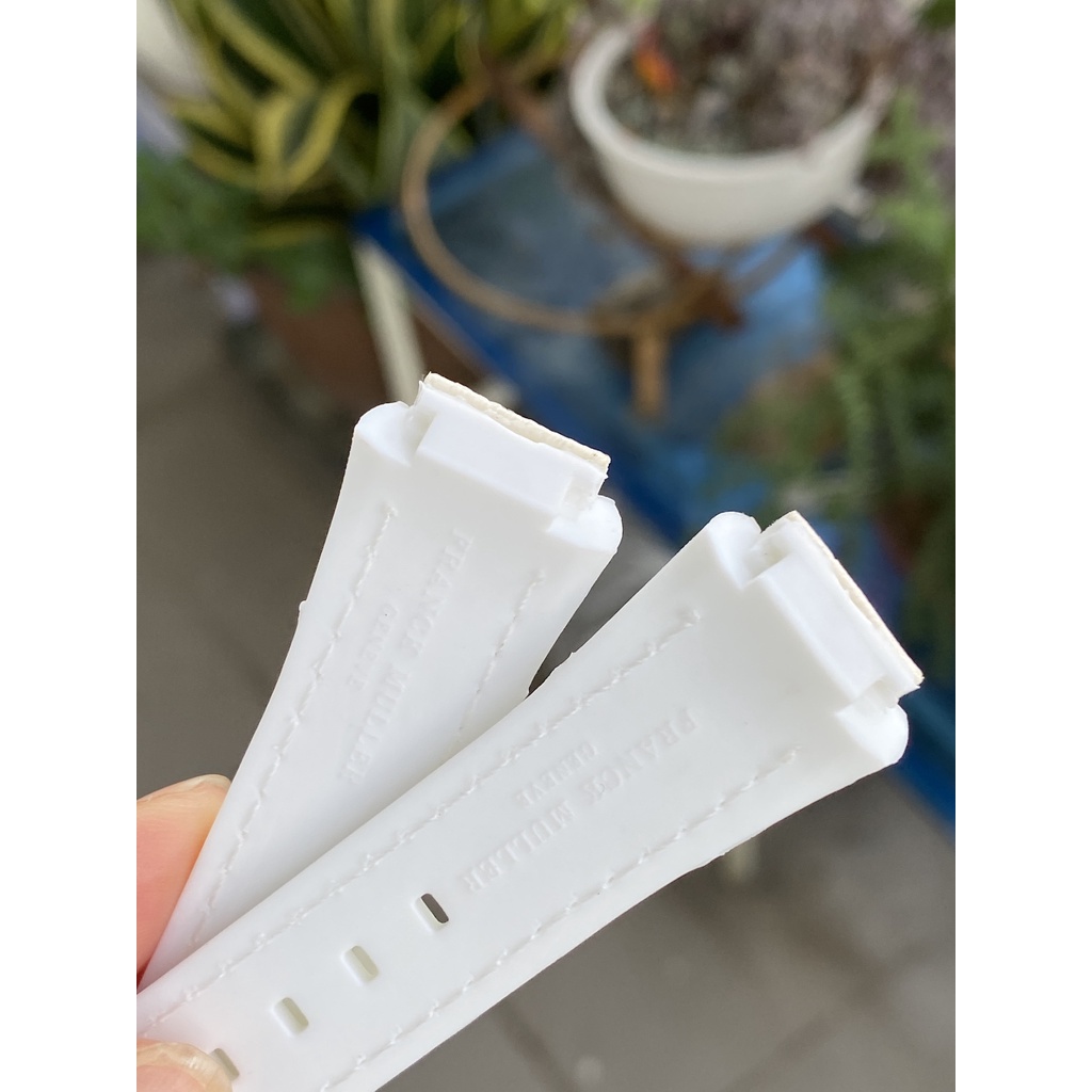 Dây da cao su dành cho đồng hồ franck muller v32 QZ / V45 SC