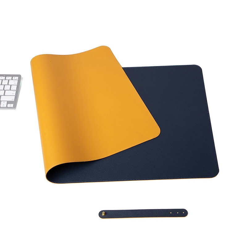 Lót chuột, deskpad bằng da cao cấp 2 mặt (80x40cm) - Thảm trải bàn chống nước, nhiều màu sắc