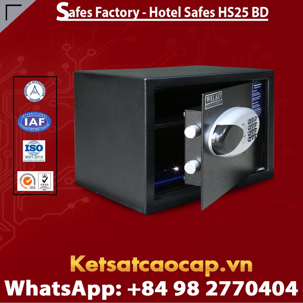 Két Sắt Khách Sạn Hotel Safes WELKO HS25 BD