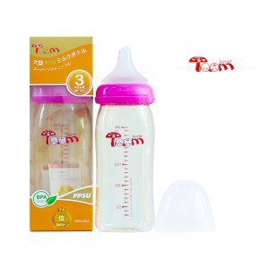 [Mã 267FMCGSALE giảm 8% đơn 500K] Tặng 01 núm ti - Bình sữa PPSU Toom Nội địa Nhật Bản Cổ rộng 120ml/160ml/240ml