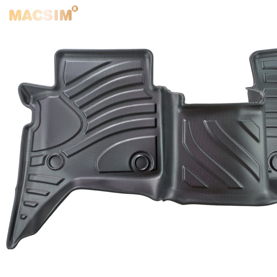 Thảm lót sàn xe ô tô Mazda BT50 2016-2019 nhãn hiệu Macsim - chất liệu nhựa TPE đúc khuôn cao cấp - màu đen