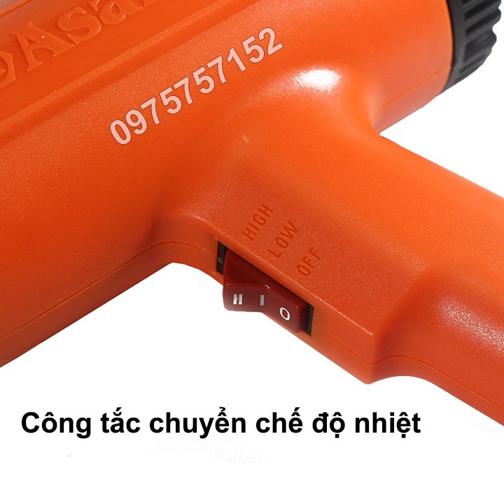 Máy khò hơi nóng - máy thổi nhiệt Asaki  (Công ty) Bảo hành 3 tháng