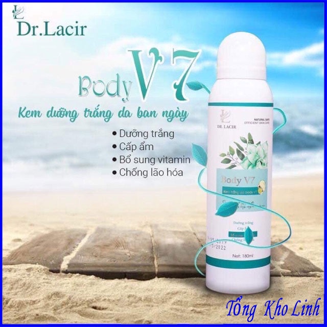 Kem Dưỡng Trắng V7 Chống Nắng Toàn Thân Body Lamer Care Dr Lacir Chính Hãng