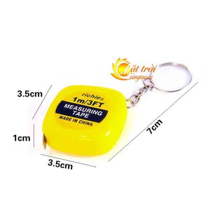 Móc khóa thước rút mini 1m v1