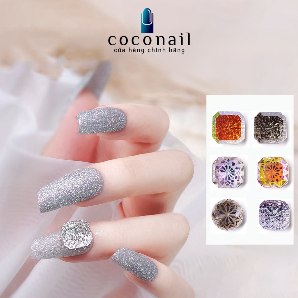Đá khối nail trang trí móng Size to
