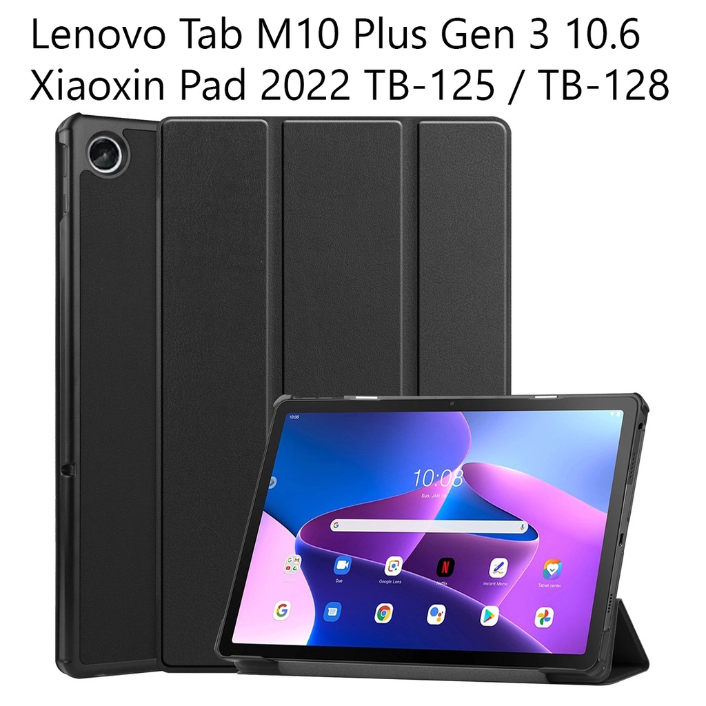 Bao da Cover Cho Máy Tính Bảng Lenovo M10 Plus Gen 3 10.6 Xiaoxin Pad 2022 TB-125 / TB-128 Smart Cover