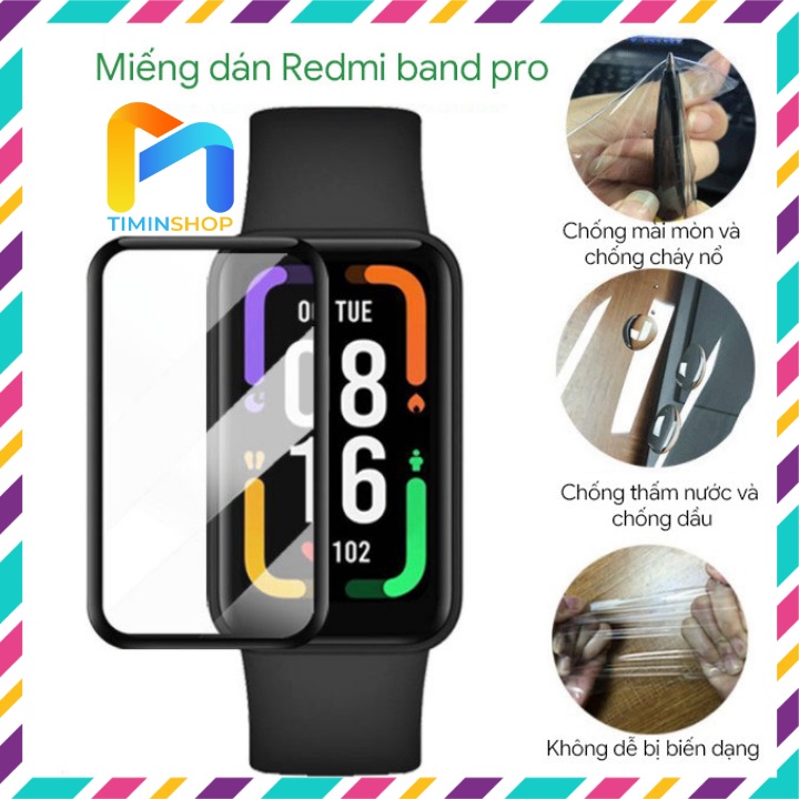 Miếng dán Redmi band pro - trong suốt, chống trầy xước