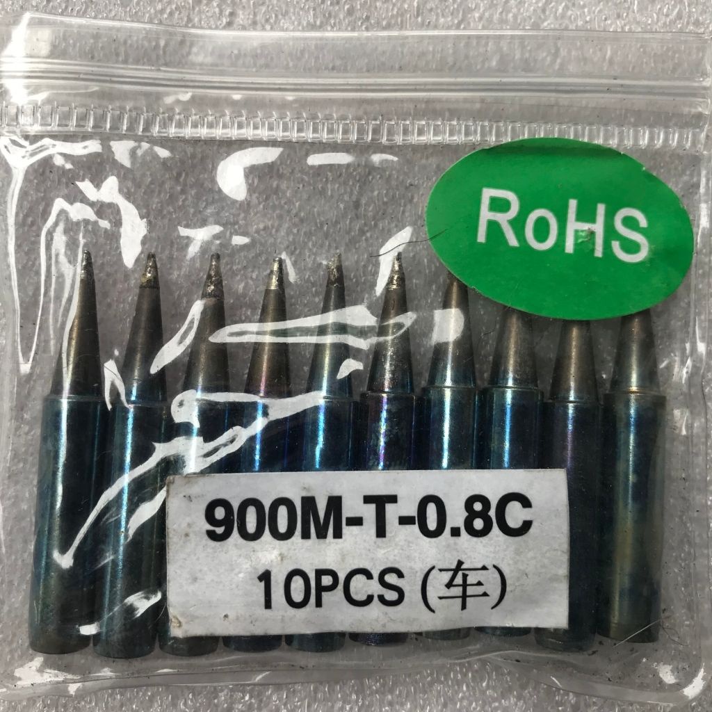 Bộ 10 - Đầu Mũi Hàn Thiếc 900M-T-0.8C Cho Trạm Hàn 936 - 937