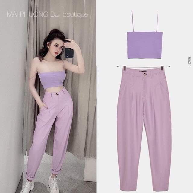 Quần baggy lưng cao tôn dáng ( kèm ảnh thật )