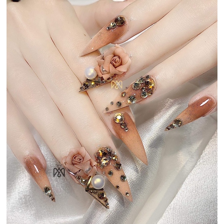 Hoa bột Nail - Hoa hồng trai mã X MaiAnhNails