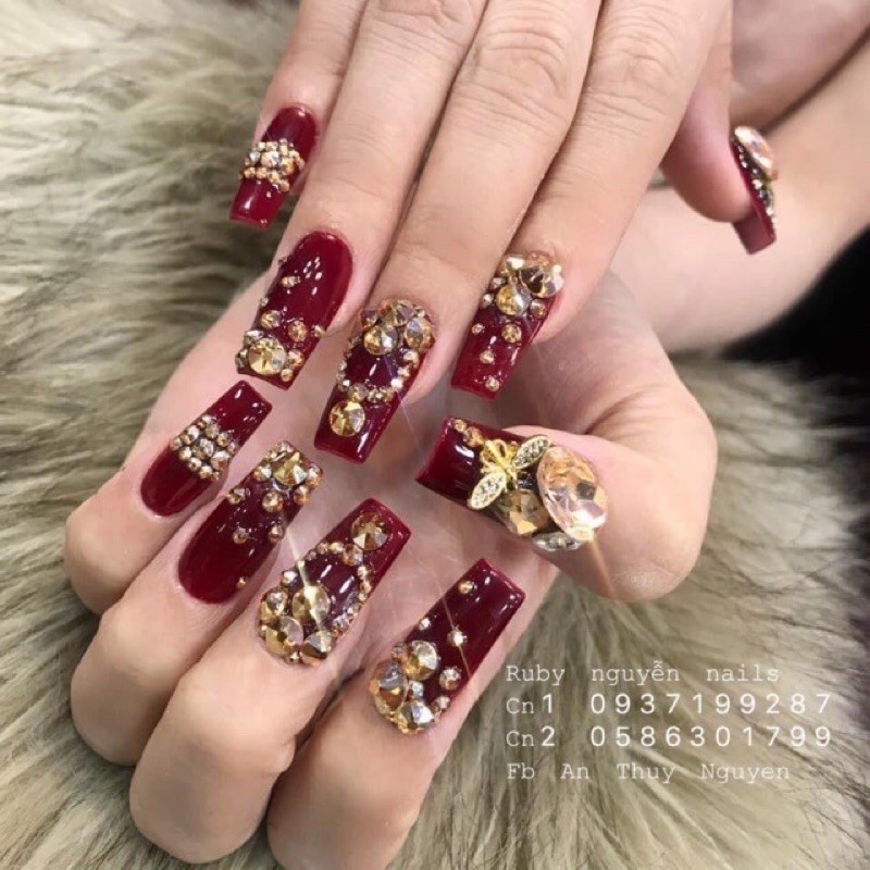 Móng tay giả thiết kế bộ 24 móng/ Nailbox