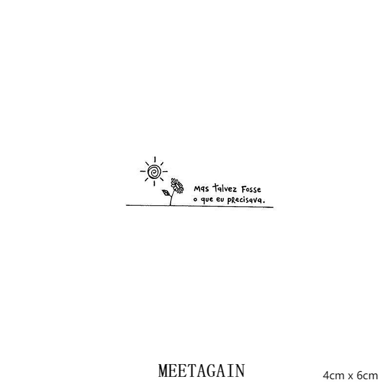 【MEET Magic Tattoo】Hình xăm dán tạm thời chống thấm nước 4cm x 6cm lên đến 15 ngày S-003