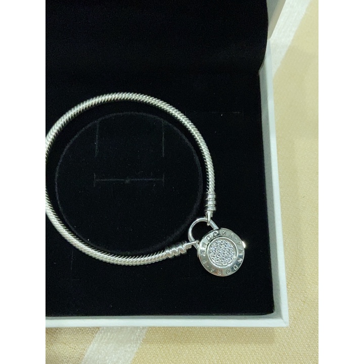 Vòng tay Khoảnh khắc Pavé móc khóa móc xích